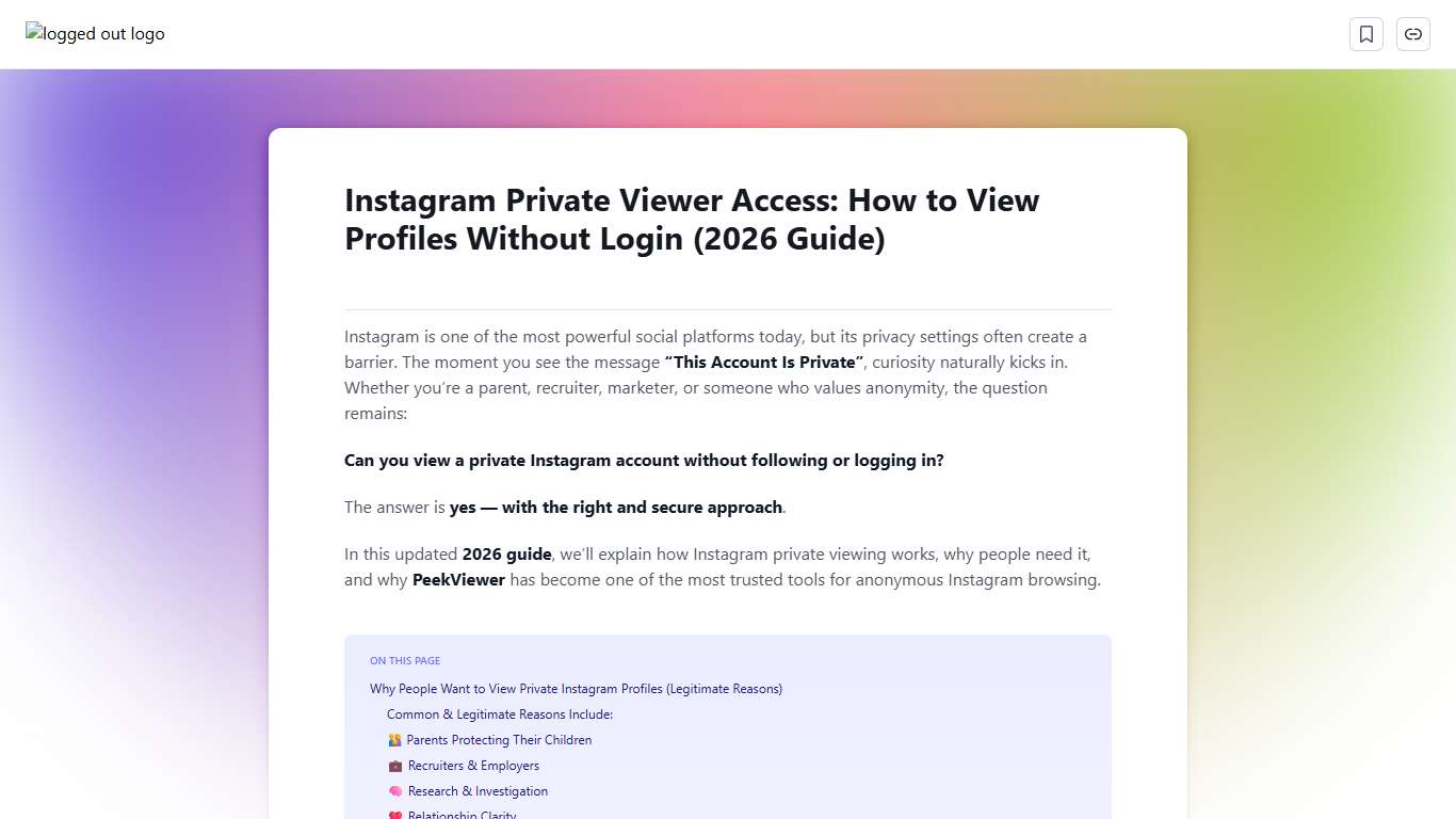 Instagram Private Viewer Access: How to View Profiles Without Login (2026 Guide) | Scribe